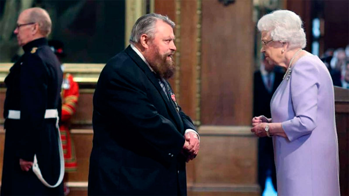 Brian Blessed and Queen Elizabeth II