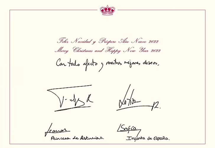 Christmas photo of the Spanish royal family » Felipe VI of Spain