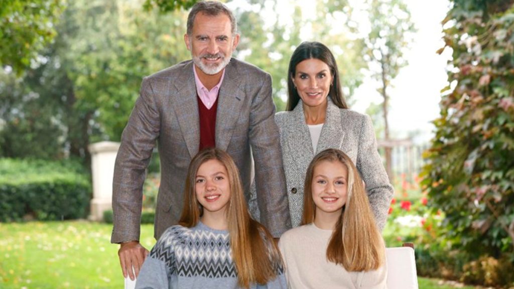 Christmas photo of the Spanish royal family