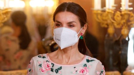 Queen Letizia's green skirt