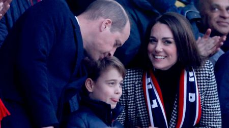 Prince George at a rugby game