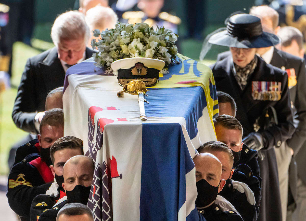 coffin of the Duke of Edinburgh