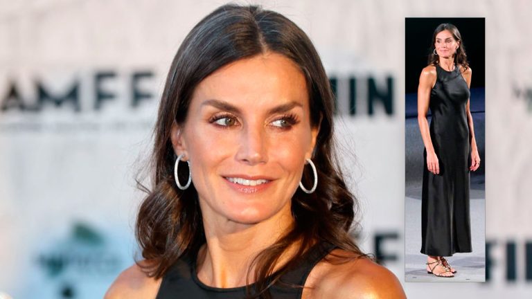 Queen Letizia once again showed off her toned arms (Photos) Queen Letizia's black dress