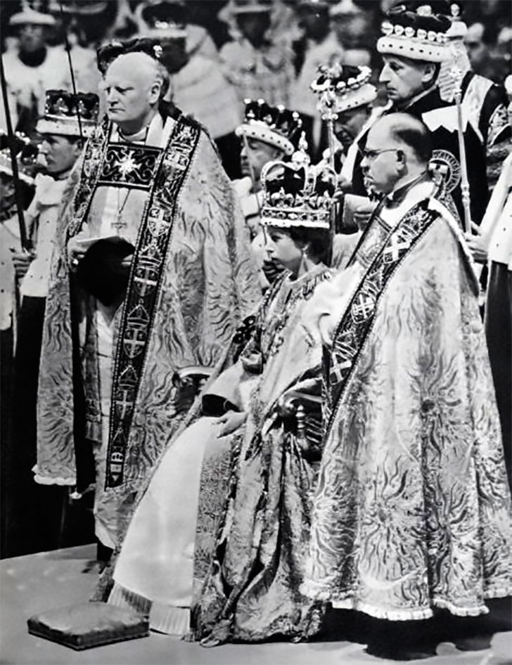 Crowning of Queen Elizabeth II.