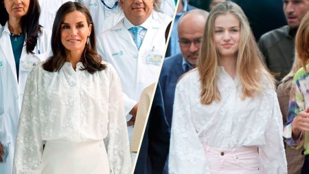 Queen Letizia uses Princess Leonor's clothes