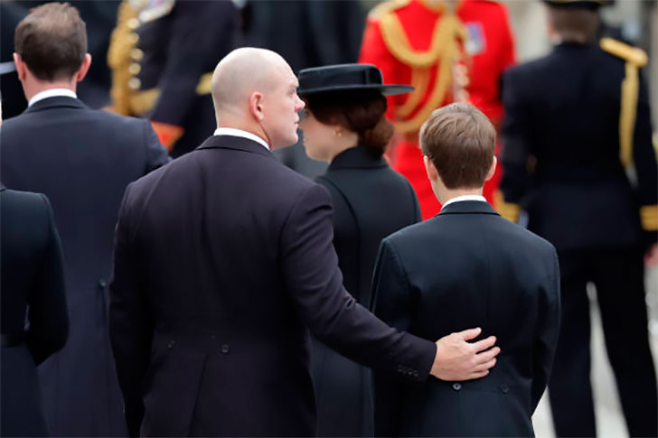 James Viscount Severn at Queen Elizabeth's funeral