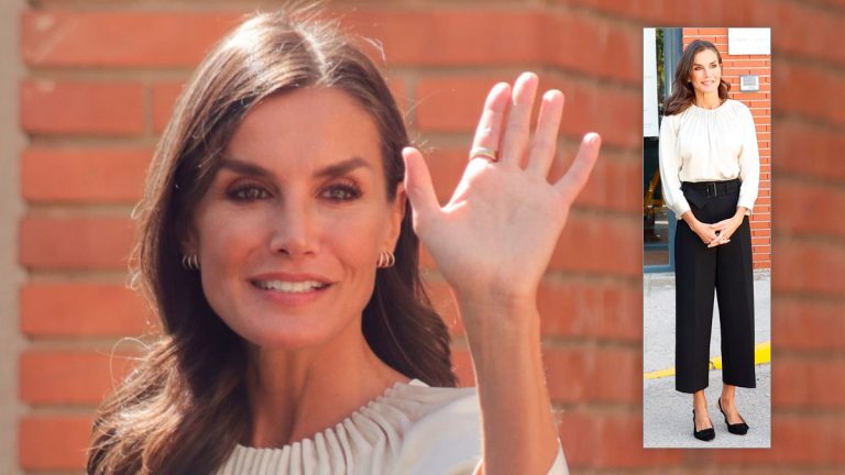 Queen Letizia shows off her working girl style (Photos) Queen Letizia in black and white