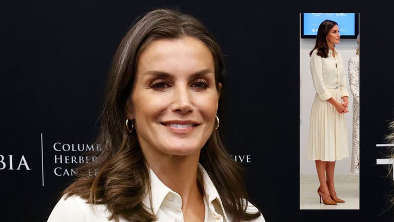 Queen Letizia and her beautiful white dress by Ralph Lauren Queen Letizia white dress by Ralph Lauren