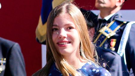 Infanta Sofia protagonist of the Spanish National Day Parade Infanta Sofia of Spain in the parade of the National Day 2022