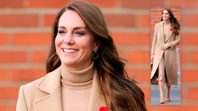 Kate Middleton makes everyone fall in love with her camel monochrome outfit Kate Middleton with camel coat