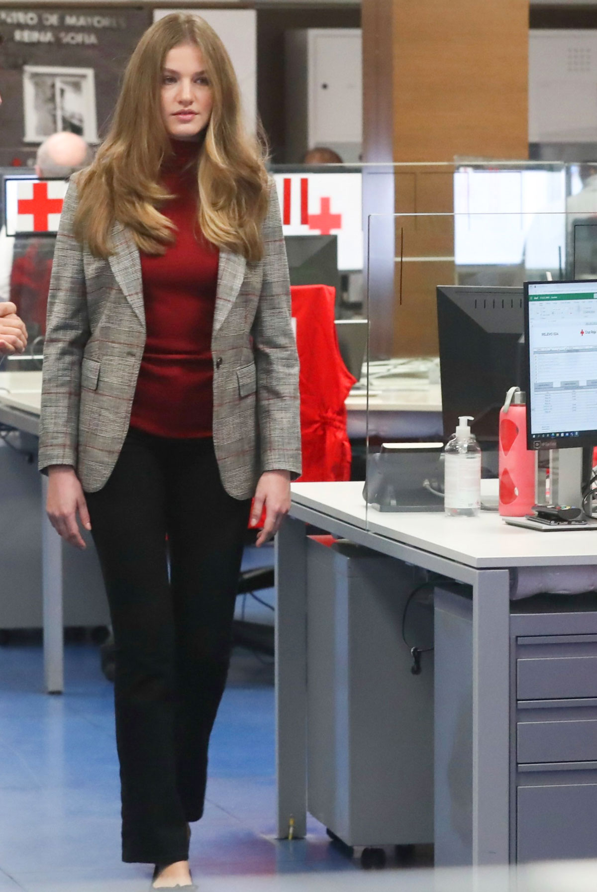 Princess Leonor at the Red Cross Operation Center