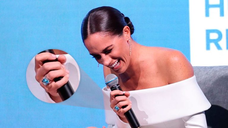 Meghan Markle aquamarine ring