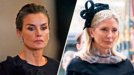 Marie Chantal and Queen Letizia meet