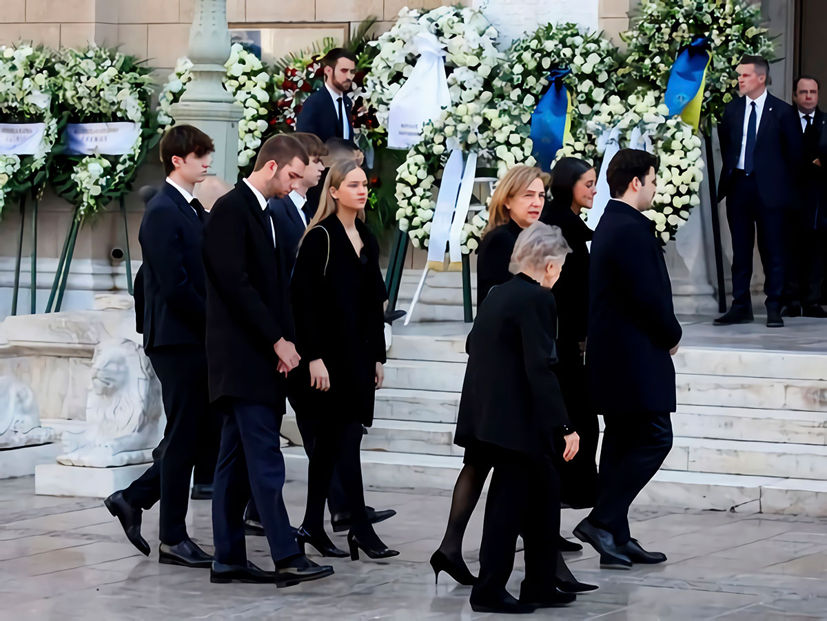 Irene Urdangarin at the funeral of Constantine of Greece » Irene Urdangarin and Borbón