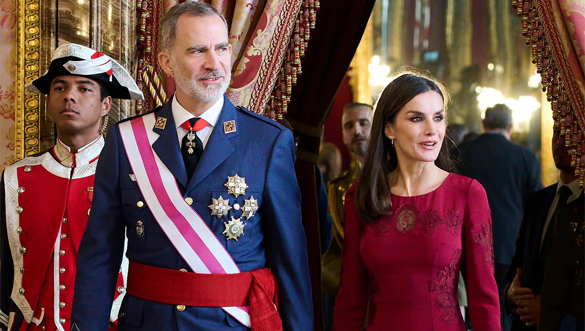 King Felipe and Queen Letizia meet