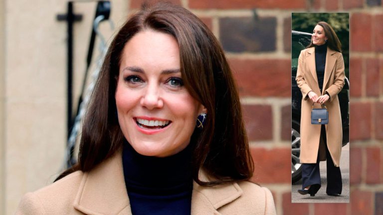 Kate Middleton resorts to a mix of elegant basics Kate Middleton in an outfit by Roland Mouret