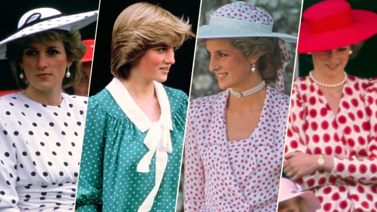 Polka dot print in royal fashion: how Diana popularized this style Polka dot print dress in royalty