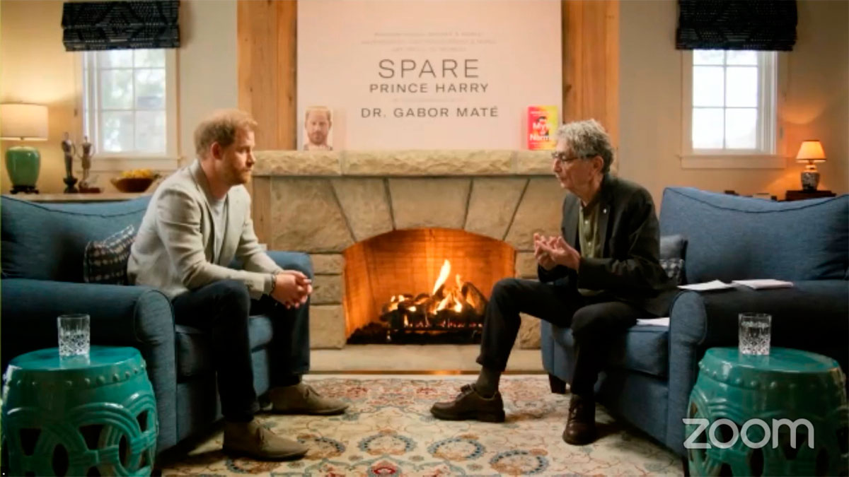 Prince Harry and Gabor Mate