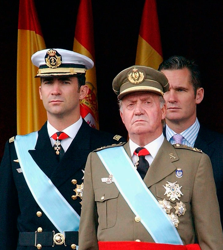 King Felipe and emeritus Juan Carlos I