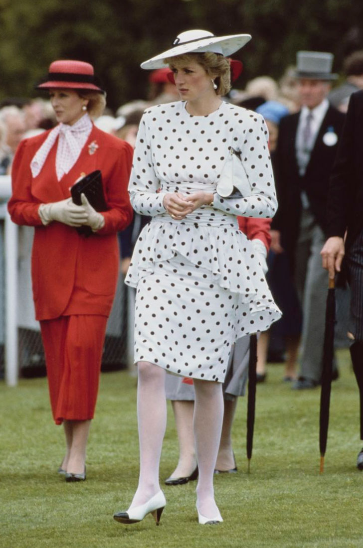 polka dot print dress
