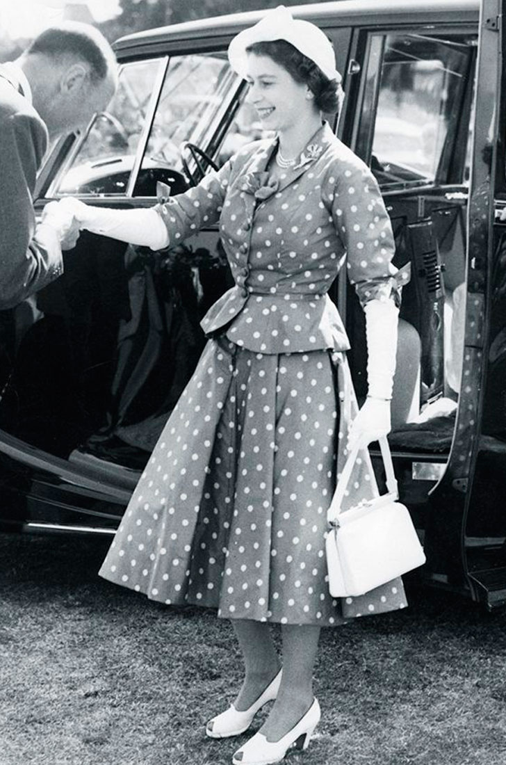 polka dot print dress