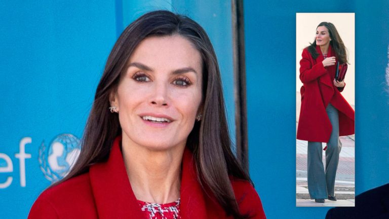 PHOTOS: Letizia triumphs with her trendy wide pants Queen Letizia in baggy pants