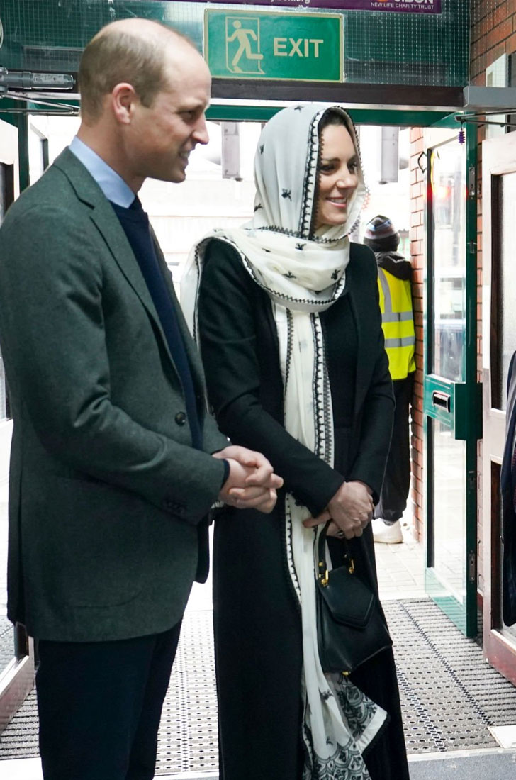William and Kate Middleton at Hayes Muslim Center