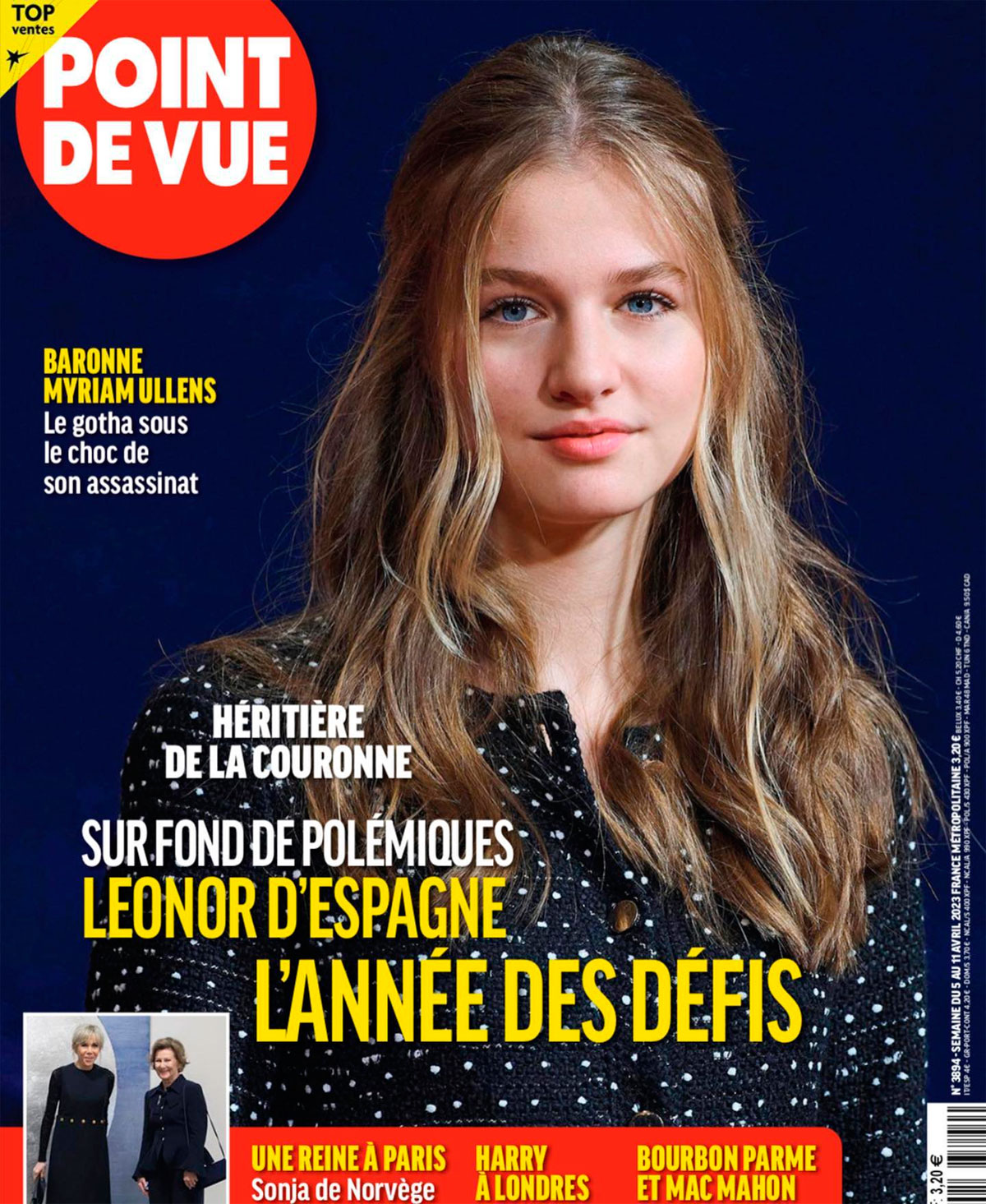 Princess Leonor on the cover of Point de Vue