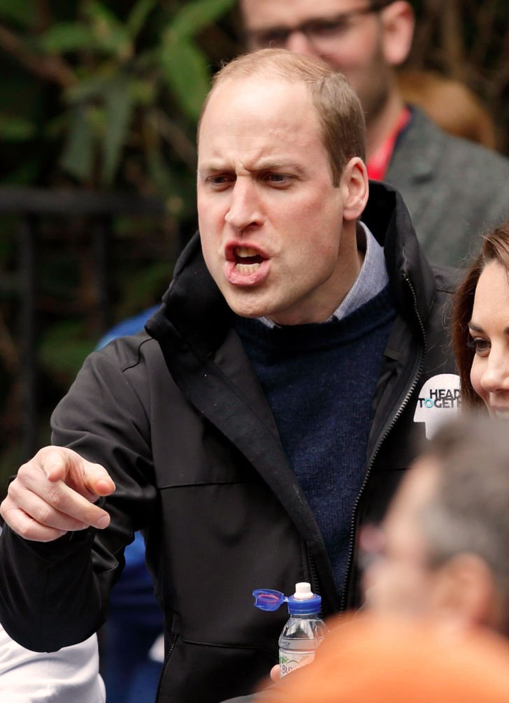 Prince William angry