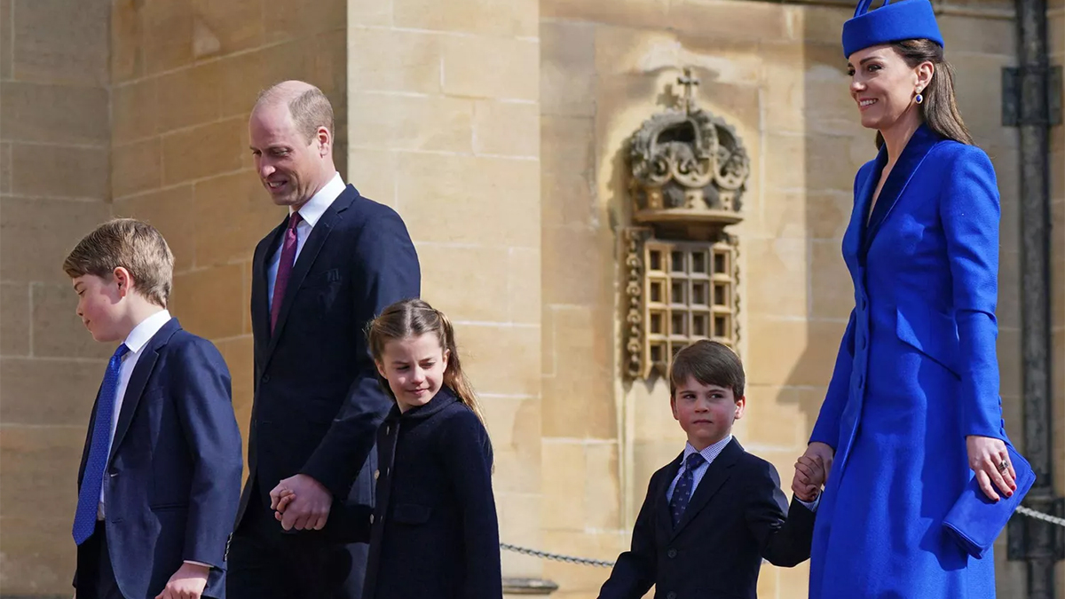 royal family easter service prince Louis