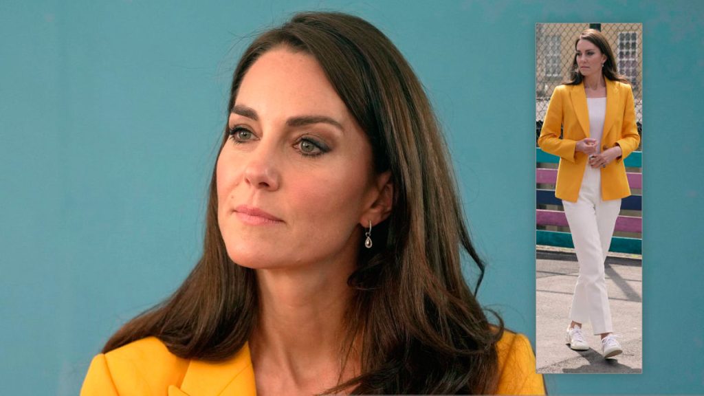Kate Middleton looks elegant with a touch of low-cost fashion Kate Middleton's Veja sneakers