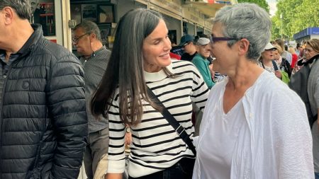 Queen Letizia at the Madrid Book Fair
