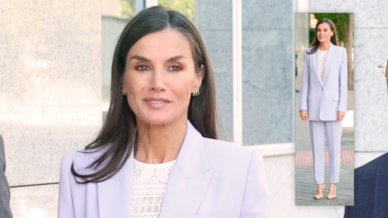 Queen Letizia recycles a Bleis Madrid outfit for the Mental Health Spain Congress Queen Letizia in an outfit by Bleis Madrid