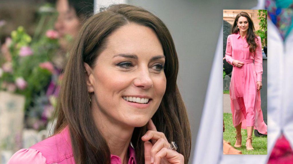 How much does the pink shirt dress Kate Middleton wore to the Chelsea Flower Show cost? Kate Middleton's Pink Dress by ME+EM