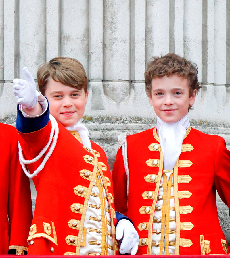Prince George and Lord Oliver Cholmondeley. 