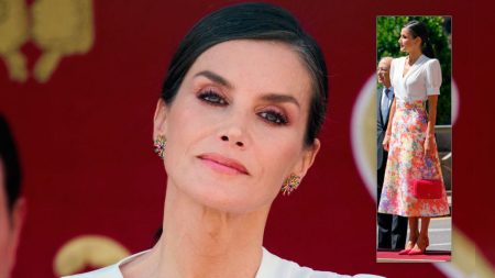 Queen Letizia at the military parade