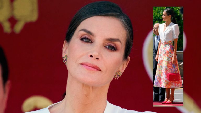 Queen Letizia bets on Spanish fashion in the military parade Queen Letizia at the military parade