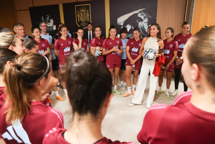 Queen Letizia's Meeting with the Women's National Football Team