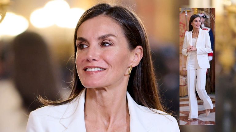 Queen Letizia showed her elegance with a Carolina Herrera outfit Queen Letizia in a white suit by Carolina Herrera