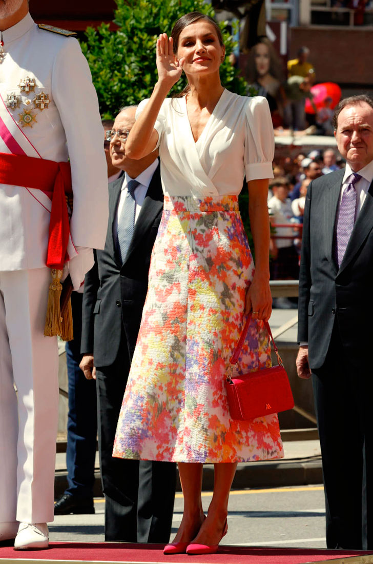 Queen Letizia at the military parade