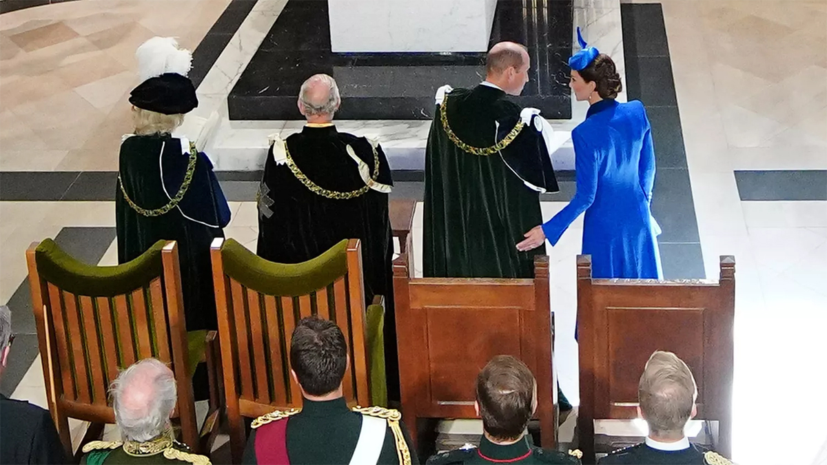 William and Kate at the coronation of King Charles in Scotland.