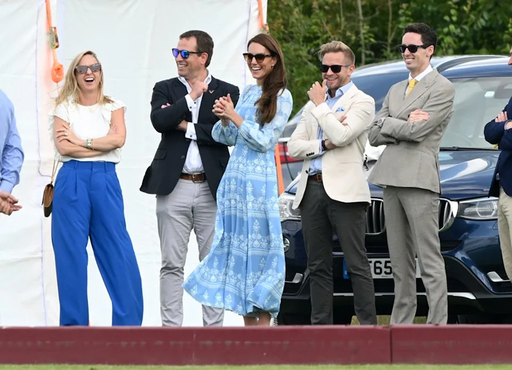 Peter Phillips at the polo match