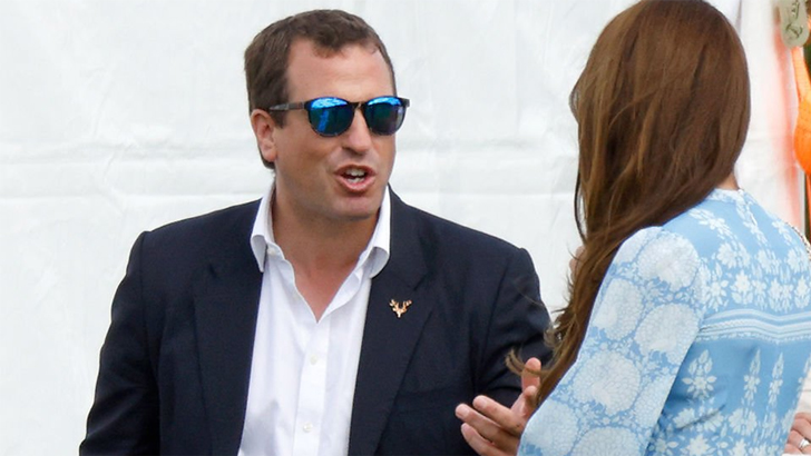 Peter Phillips at the polo match