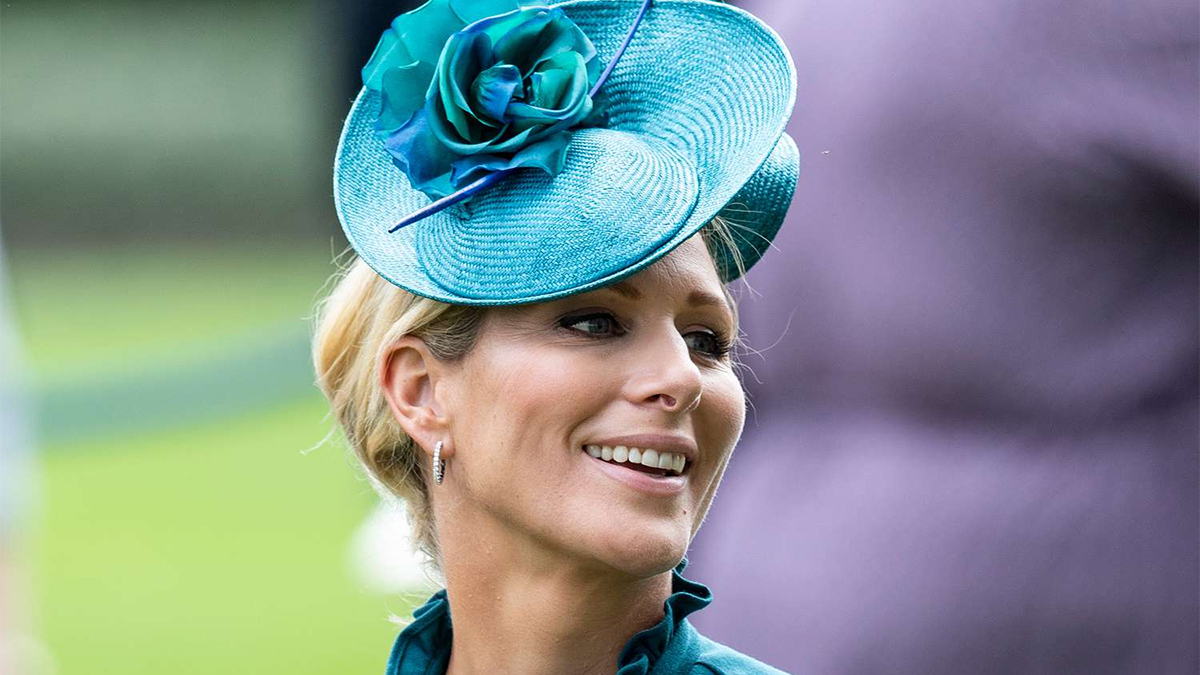 Zara Tindall black dress