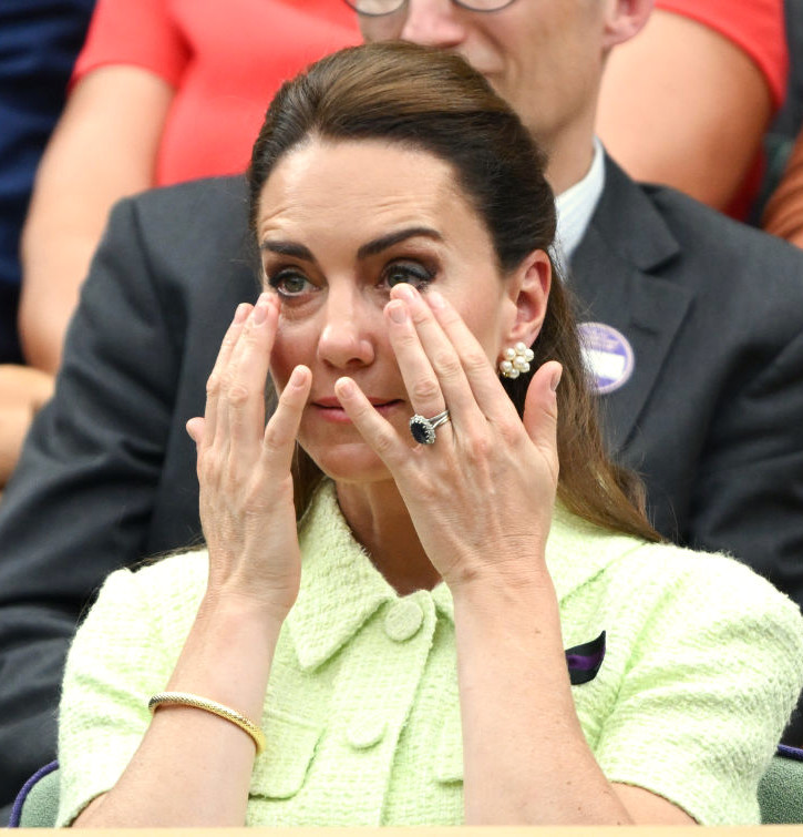 Kate Middleton crying at Wimbledon