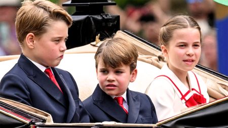 George, Charlotte and Louis at the Scottish Coronation