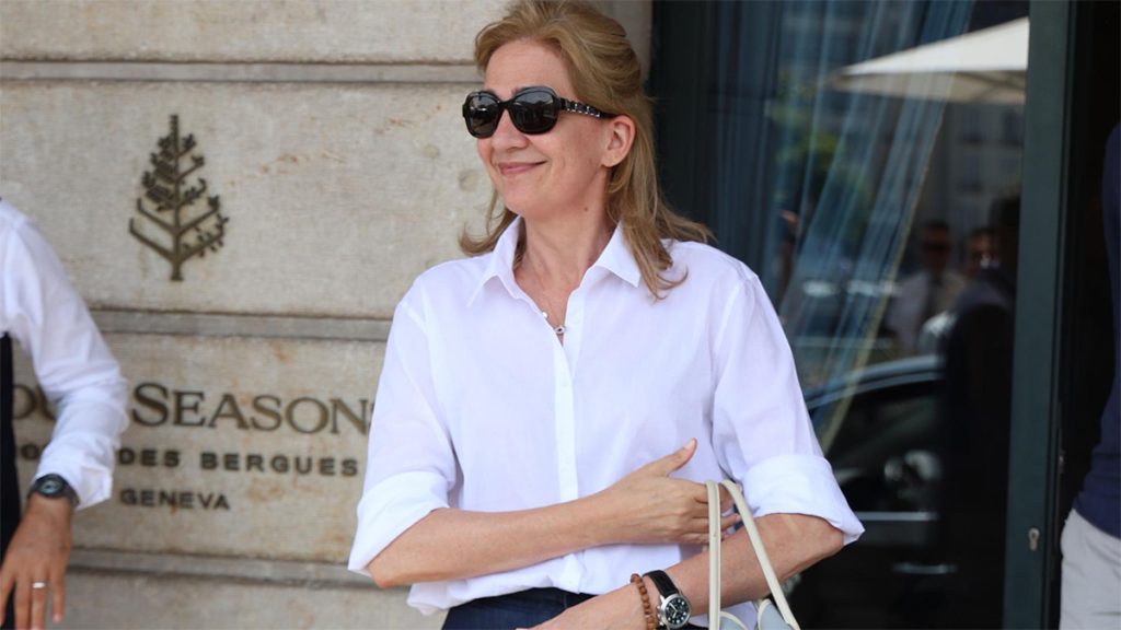 Infanta Cristina on vacation in Bidart