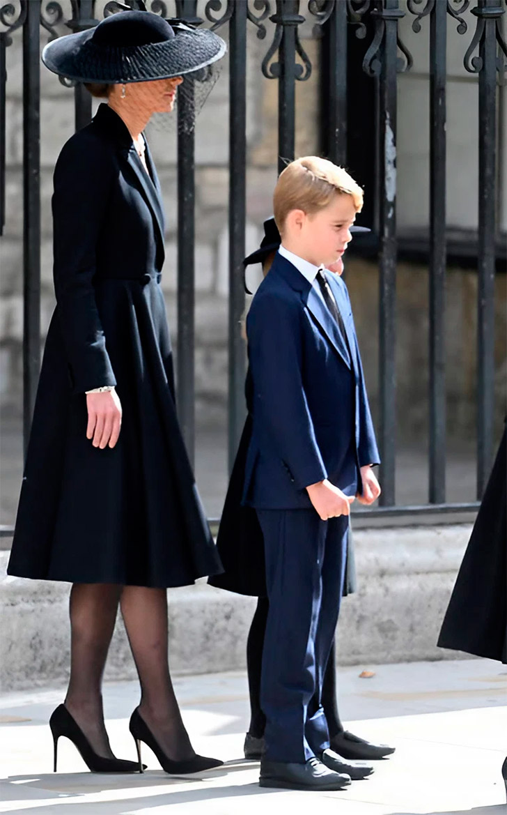 Princess Catherine at the funeral of Queen Elizabeth II
