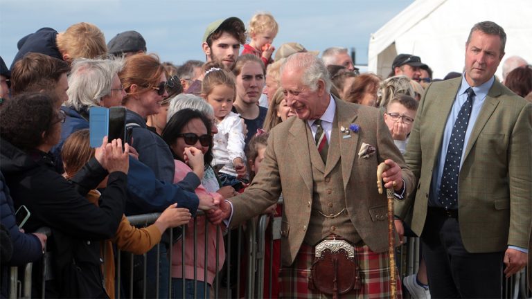 King Charles begins his stay at Balmoral with a bizarre meeting with a pony King Charles at Balmoral Castle