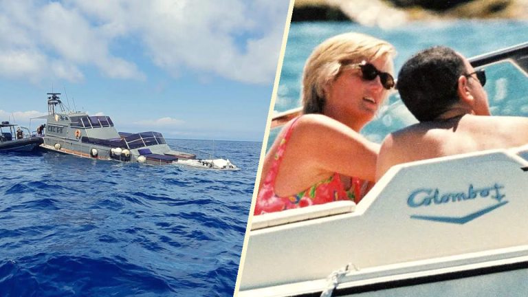 This is how the yacht on which Princess Diana and Dodi Al-Fayed spent their last summer sank the cujo yacht